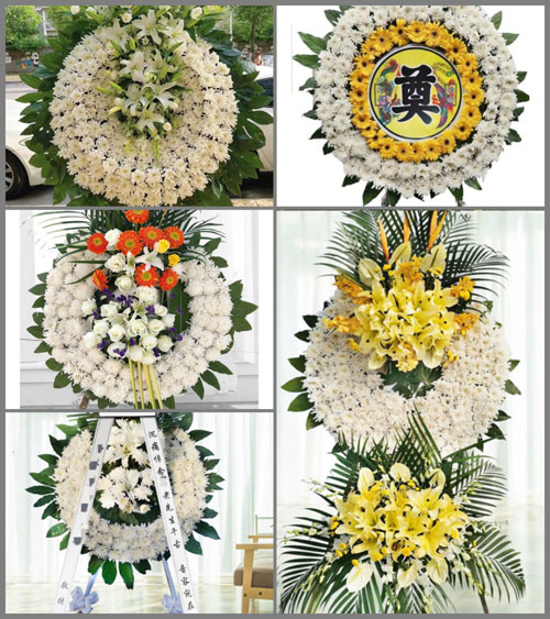 广东梅州市平远县东石镇洋背村花圈速递