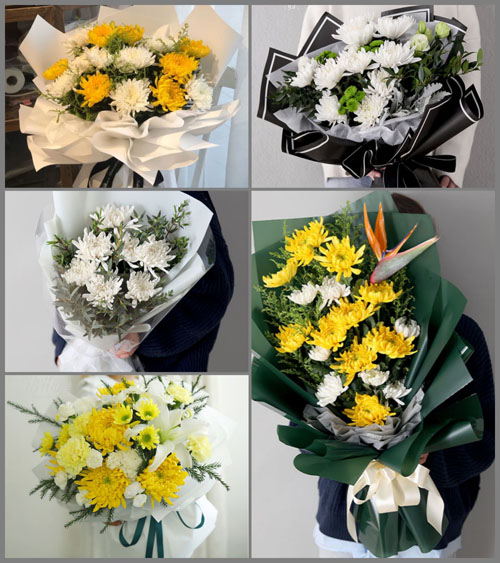 广东梅州市平远县东石镇洋背村白事花束代送
